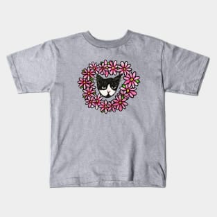 Tuxedo Cat Kids T-Shirt